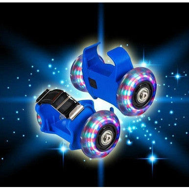 Clip-On Heel Roller Skates with Flashing Lights for All Ages - Mega Cart