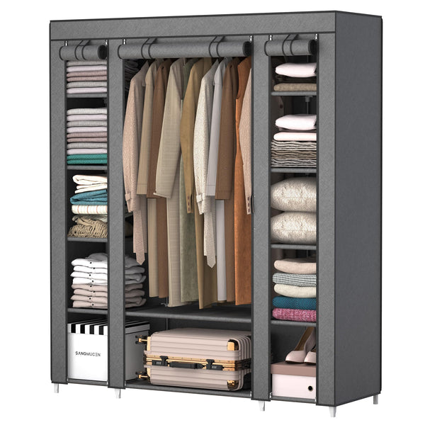 Clothes Rail Organizer with Shelves - Mega Cart