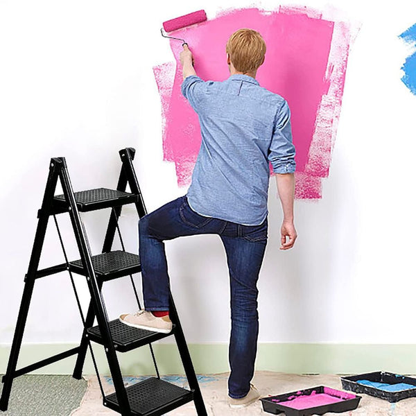 Compact 4 Step Home Folding Ladder - Mega Cart