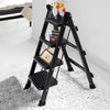 Compact 4 Step Home Folding Ladder - Mega Cart