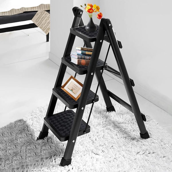 Compact 4 Step Home Folding Ladder - Mega Cart