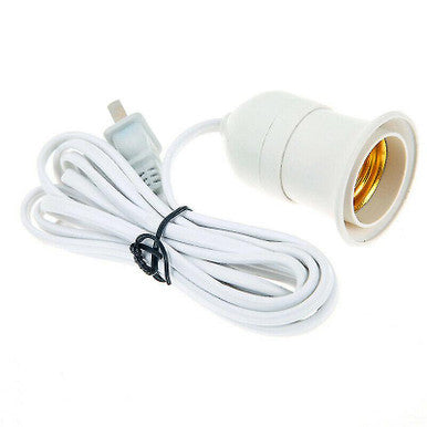 Compact E27 Plug Holder – Durable, Space-Saving Cord Organiser - Mega Cart