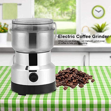 Compact Electric Coffee Grinder - Stainless Steel, 150W Power - Mega Cart