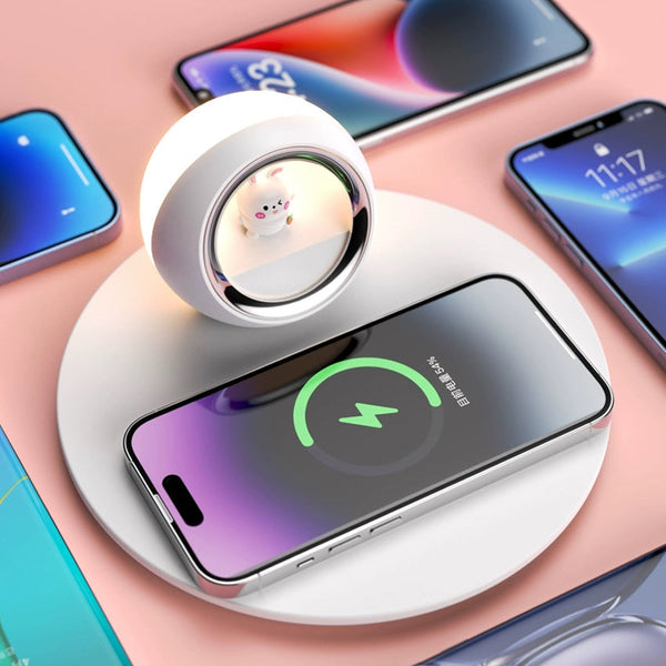 Creative Wireless Charger With Night Light - Mega Cart