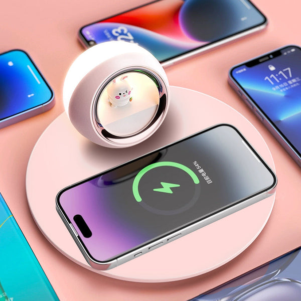 Creative Wireless Charger With Night Light - Mega Cart