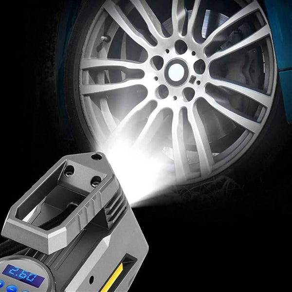Digital 12V Car Air Pump with LED Light