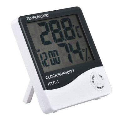 Digital Thermometer & Hygrometer with LCD Display & Alarm Function - Mega Cart