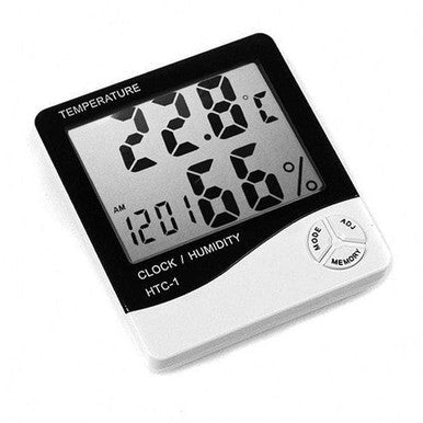 Digital Thermometer & Hygrometer with LCD Display & Alarm Function - Mega Cart