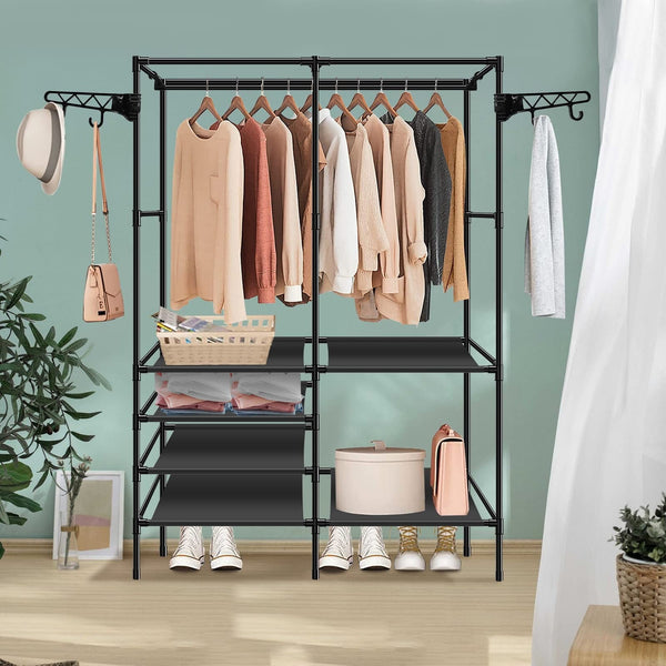 Double Closet Rack for Space Saving Storage - Mega Cart
