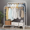 Double Rail Clothes Rack with Shoe Rack - Mega Cart