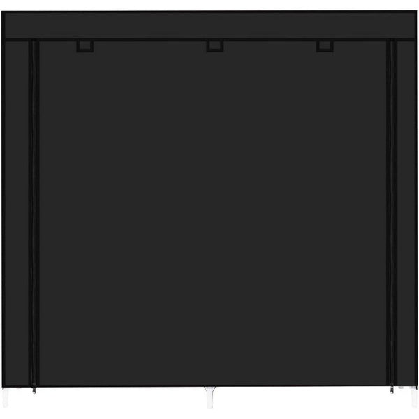 Double Row 9 Tier Shoe Rack with Fabric Cover - Mega Cart