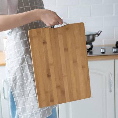 Eco-Friendly Bamboo Cutting Boards with Handle for Kitchen - Mega Cart