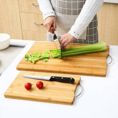 Eco-Friendly Bamboo Cutting Boards with Handle for Kitchen - Mega Cart