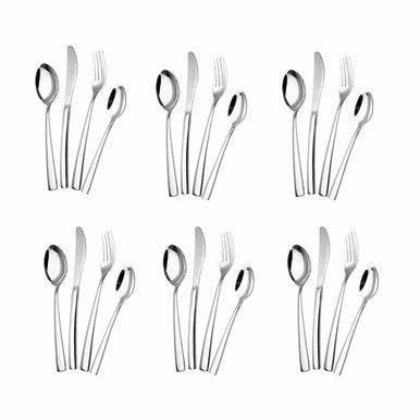 Elegant 24 Piece Stainless Steel Cutlery Set in Gift Box - Mega Cart