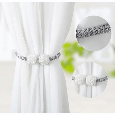 Elegant Magnetic Curtain Tiebacks - No Hooks Required - Mega Cart