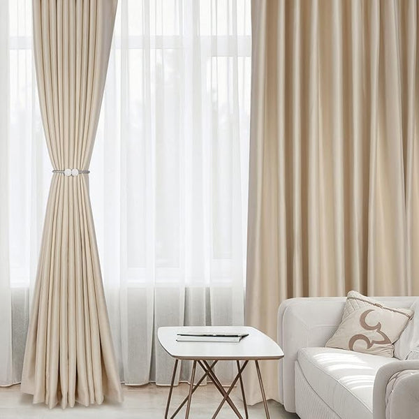 Elegant Magnetic Curtain Tiebacks - No Hooks Required - Mega Cart