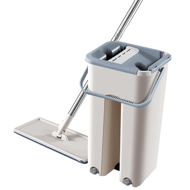 Ergonomic Hands-Free Mop with 360° Rotating Head for Easy Cleaning - Mega Cart