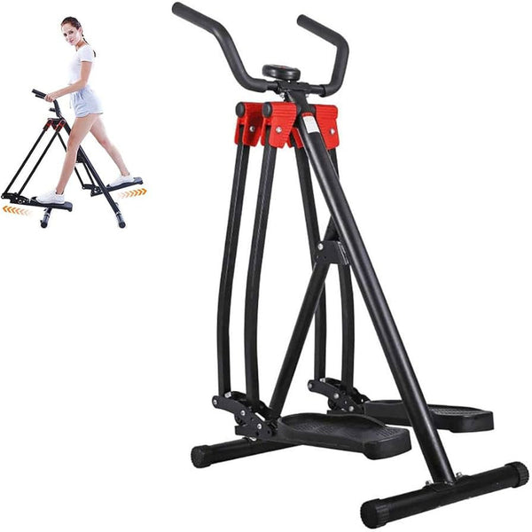 Folding Compact Elliptical Stepper with LCD Display