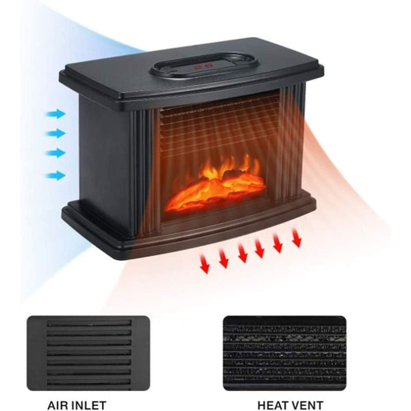 Flame Effect Electric Fireplace Heater - Mega Cart