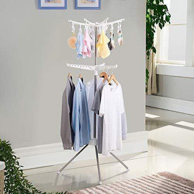 Foldable Multi-Functional Clothes Drying Rack for Indoors & Outdoors - Mega Cart