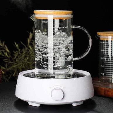 Heat Resistant Borosilicate Glass Jug for Boiling and Cooking - Mega Cart