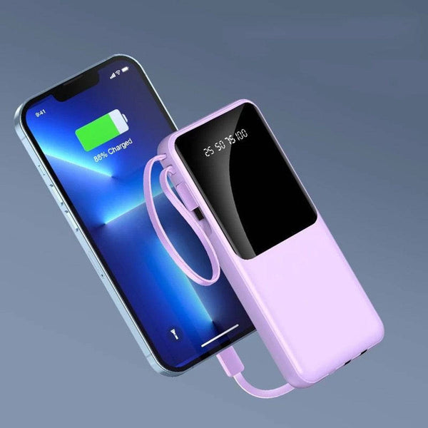 High-Capacity 30,000mAh LCD Display Portable Power Bank - Mega Cart