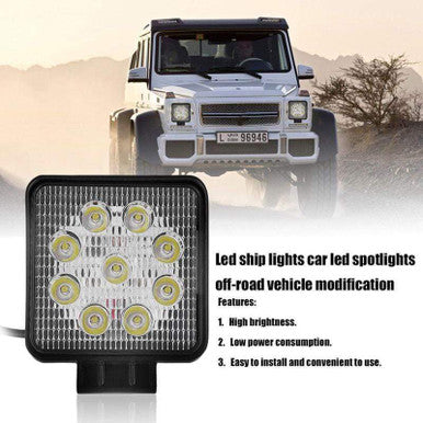 High-Power 27W LED Car Spotlight - IP68 Waterproof - Mega Cart