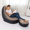 Inflatable Lazy Sofa Bed & Ottoman Set - Mega Cart