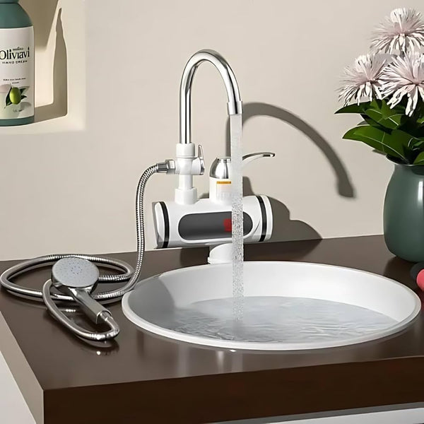 Instant Hot Water Tap with Shower Attachment - Mega Cart