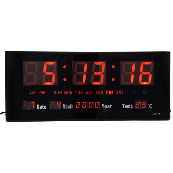 LED Digital Wall Clock - Mega Cart