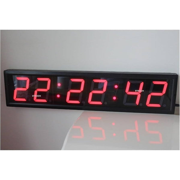 LED Wall Mounted Digital Clock with Large Display - Mega Cart