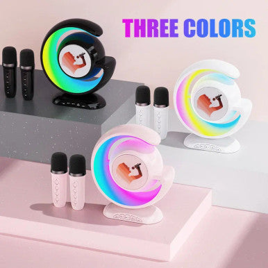 LED Wireless Karaoke Speaker With Microphones - Mega Cart