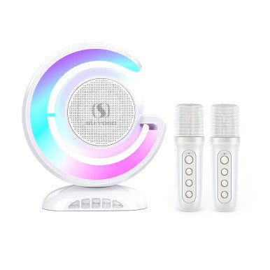 LED Wireless Karaoke Speaker With Microphones - Mega Cart