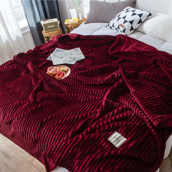 Linea Ultra-Soft Fleece Throw Blanket - Mega Cart