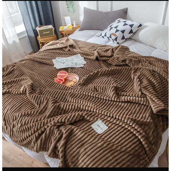 Linea Ultra-Soft Fleece Throw Blanket - Mega Cart