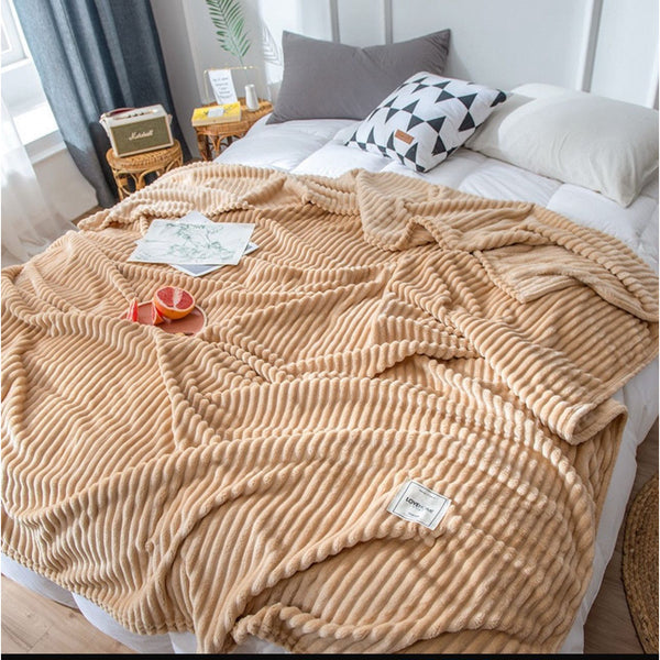 Linea Ultra-Soft Fleece Throw Blanket - Mega Cart