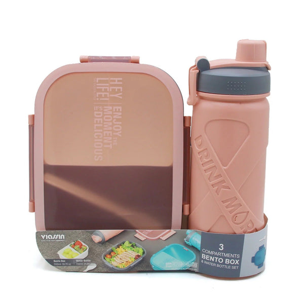Lunch Container with Water Bottle