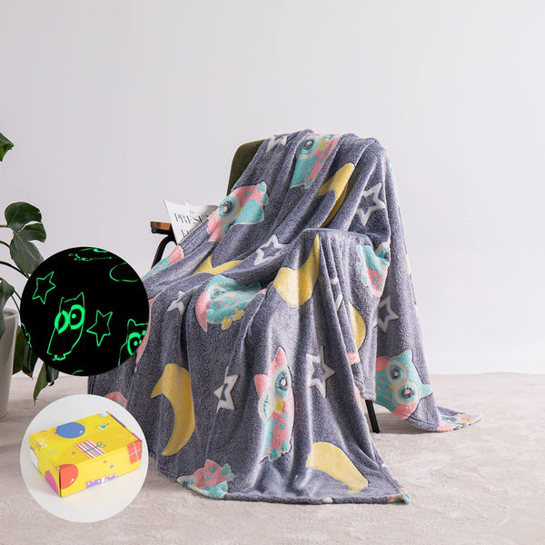 Magic Glow-in-the-Dark Blanket for Kids - Soft & Snuggly - Mega Cart