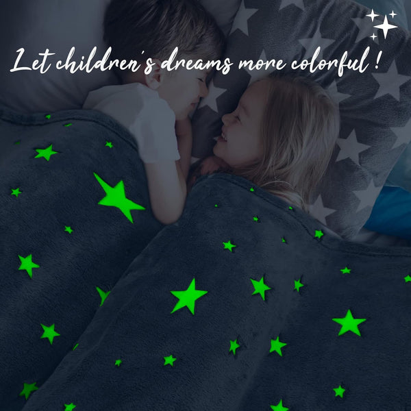Magic Glow-in-the-Dark Blanket for Kids - Soft & Snuggly - Mega Cart