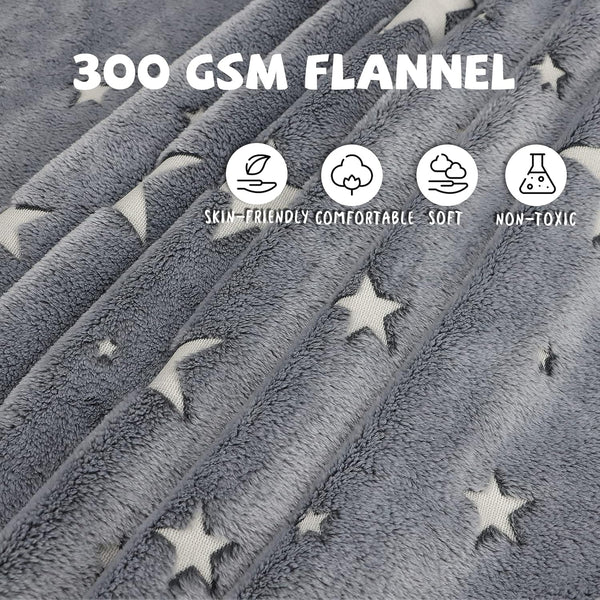 Magic Glow-in-the-Dark Blanket for Kids - Soft & Snuggly - Mega Cart