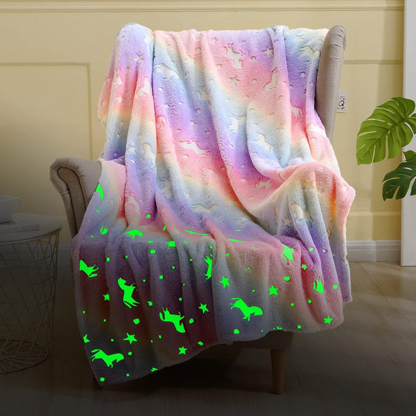 Magic Glow-in-the-Dark Blanket for Kids - Soft & Snuggly - Mega Cart