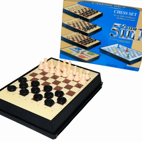 Magnetic 5-in-1 Chess Set - Mega Cart