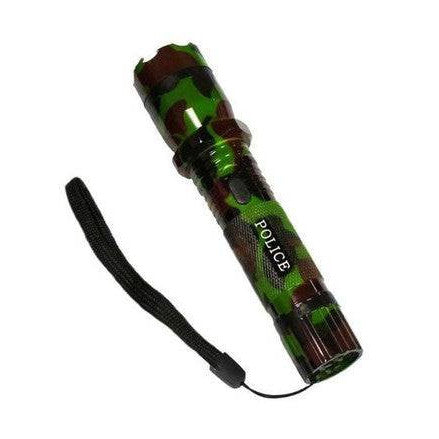 Million Volt Rechargeable Stun Gun Flashlight with Laser - Mega Cart