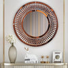 PrimeNest Elegant Crystal Teardrop Round Mirror - Stylish Home Decor - Mega Cart