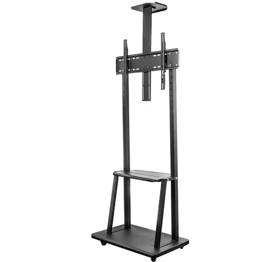 Mobile TV Stand with Adjustable Bracket and Trolley - Mega Cart