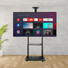 Mobile TV Stand with Adjustable Bracket and Trolley - Mega Cart
