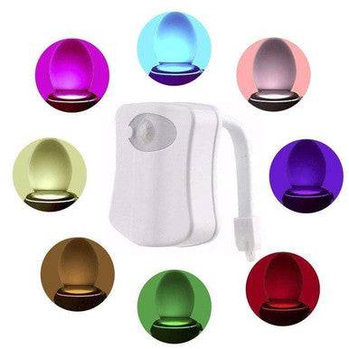 Motion Sensor LED Toilet Nightlight - 8 Colour Options - Mega Cart