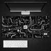 Mouse Pad with a Circuit Board Pattern