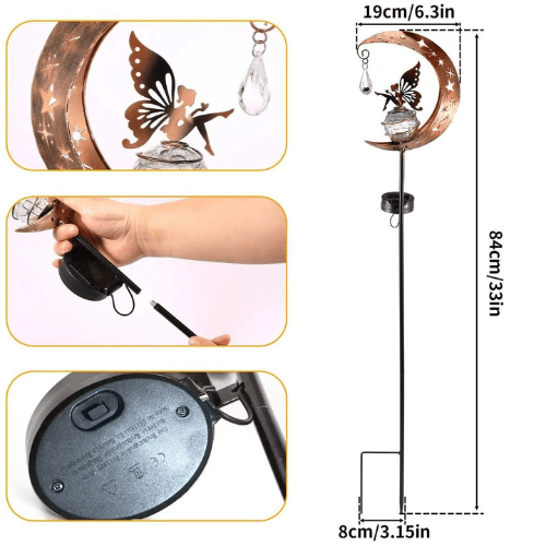 Outdoor Decorative Angel Solar Garden Light - Mega Cart