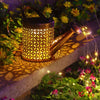 Outdoor Solar Watering Can Light with Waterfall LEDs - Mega Cart